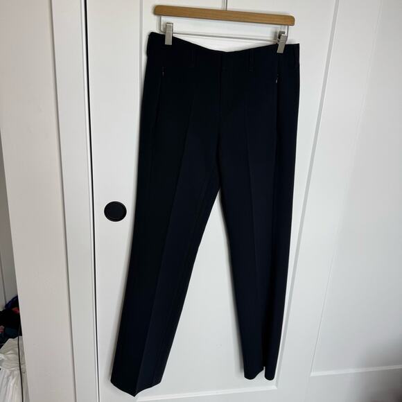 Anthropologie Maeve Black Pleated High Rise Trousers Size 4 - Picture 2 of 6